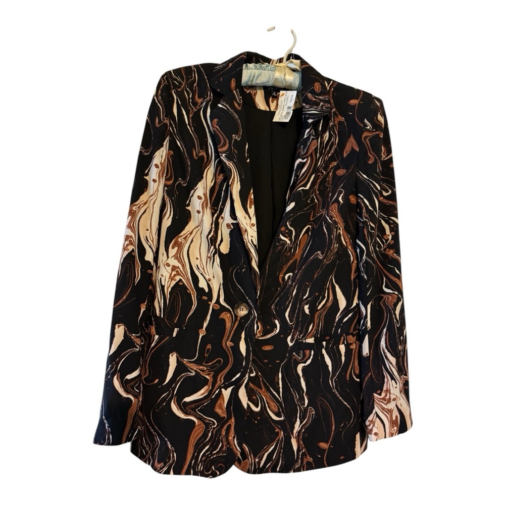 One N More New With Tags black, brown, cream size Small Blazer - Picture 5 of 17
